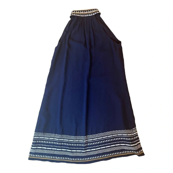 THML Anthropologie navy dress 
Size xs
Good condition 
Pit to pit 17”
Length 32” - Picture 2 of 5